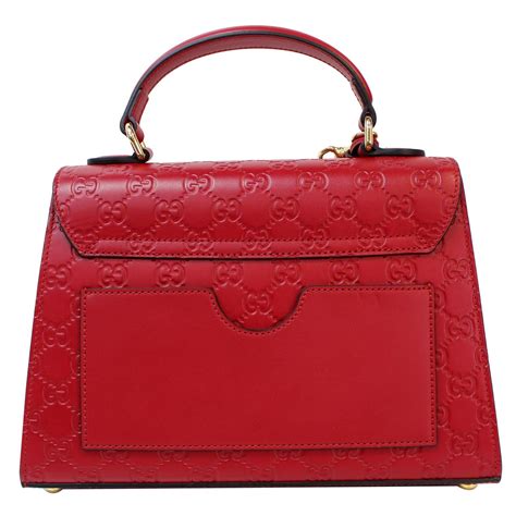 gucci padlock signature red|Gucci Red Small Padlock Signature Leather Shoulder Bag.